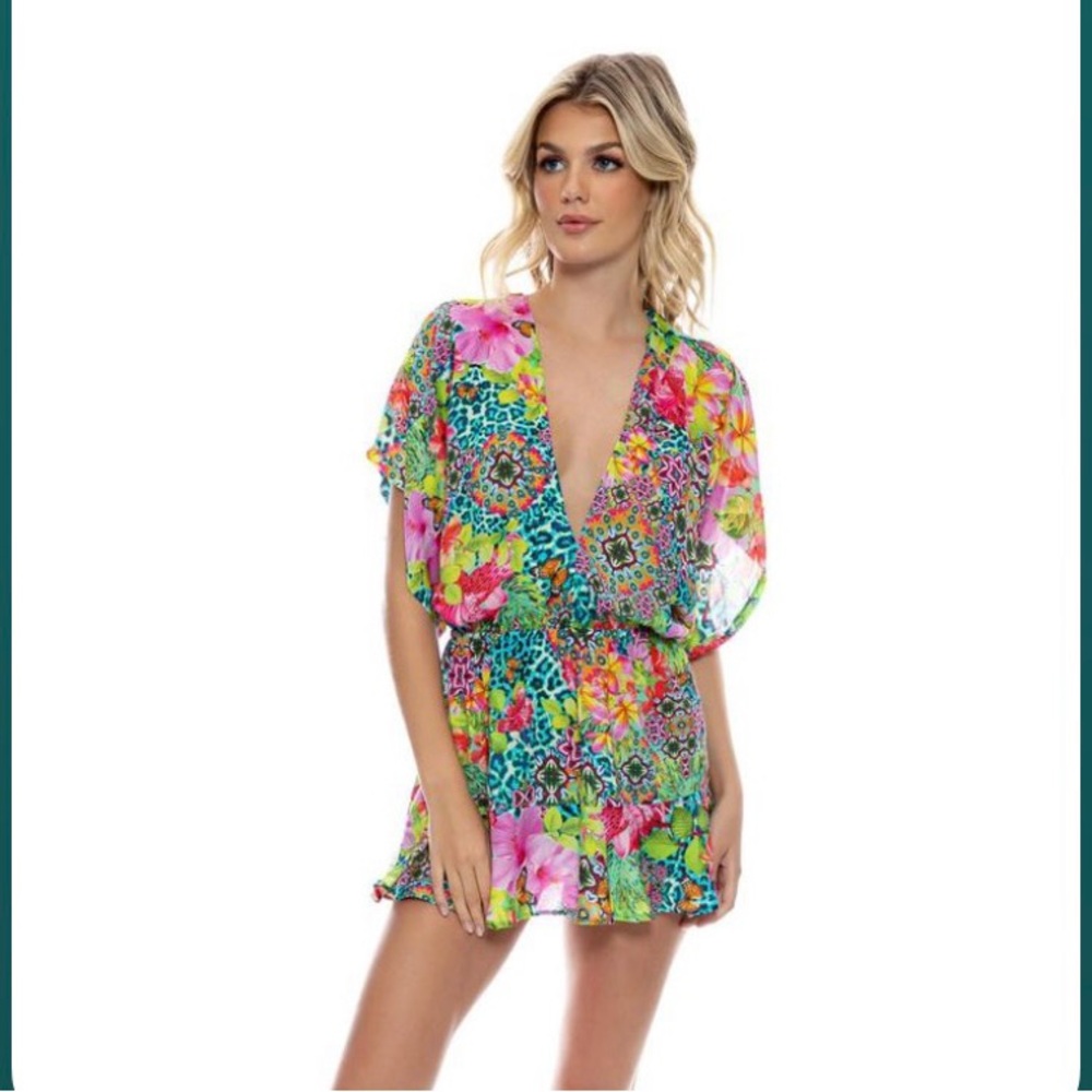 Luli Fama colorful dress size extra small